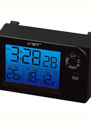 Авточасы vst-7048v, температура, вольтметр