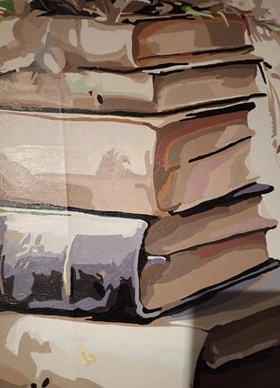 Картина книги з квітами 2