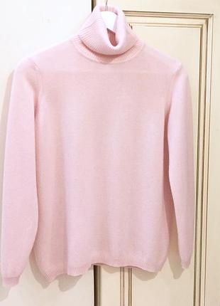 Гольф з кашеміру преміум брендовий madeleine 100% cashmere turtleneck  sweater nude light pink оригінал