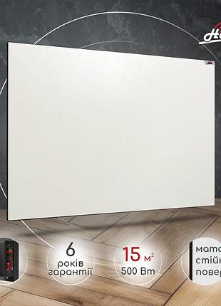 Керамический электрический панельный обогреватель heats 700вт до 14кв.м white/белый с терморегулятором