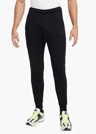 Оригинальный! брюки мужские nike tech fleece joggers black hv0959-010