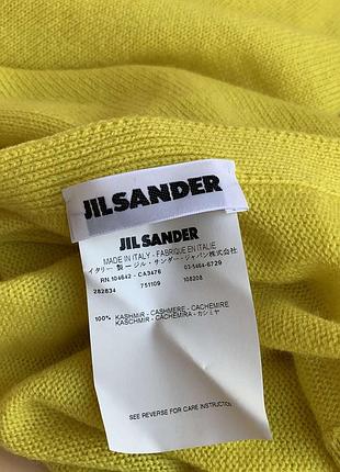 Яскравий кашеміровий шарф jil sander 3