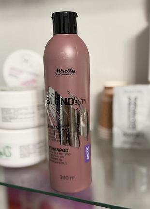 Шампунь mirella professional blondesty тонуючий для світлого волосся 300 мл
