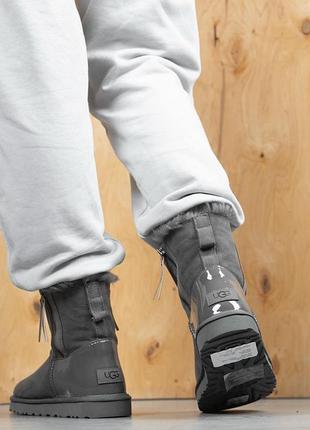 Жіночі ugg mini grey lacquer 2 zip 2