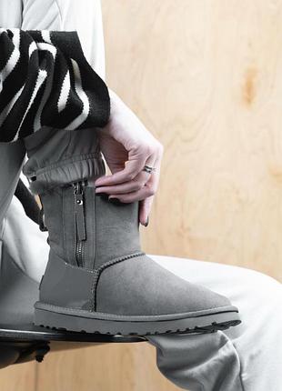 Жіночі ugg mini grey lacquer 2 zip 5