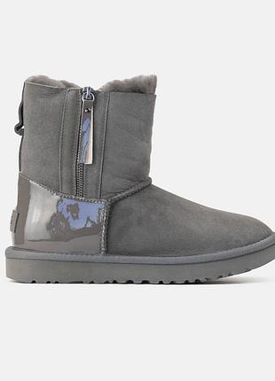 Жіночі ugg mini grey lacquer 2 zip 6