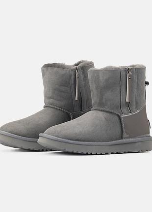 Жіночі ugg mini grey lacquer 2 zip 7
