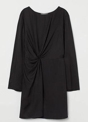 Коротка сукня жіноча h&m чорна з довгим рукавом