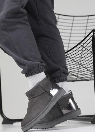 Женские ugg ultra mini grey 39