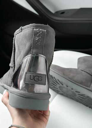 Жіночі ugg mini grey patent peel 4