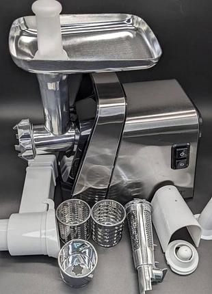 Мясорубка электрическая rainberg rb-2271 3000 вт с насадкой для томатов и ветчинкой