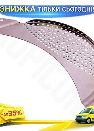 Ku друшляк-насадка kamille з universal fit нержавіючої сталі 35.5х9 см для каструлі для проціджування uni2l_k