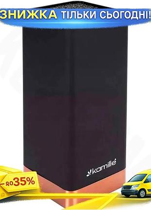 Ku подставка для ножей universal fit kamille blackrose пластиковая колода с полипропиленовым наполните uni2l_k