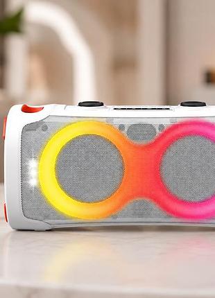 Портативная акустика zxx-8082 / аккумуляторная музыкальная колонка с bluetooth и микрофоном / портативная колонка-караоке 60 вт