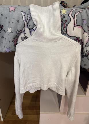 Светр жіночий zara молочний теплий