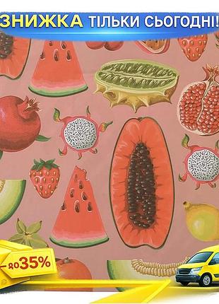 Ku набор сервировочных салфеток universal fit fruits 12 штук полипропиленовые подтарельники для стола uni2l_k