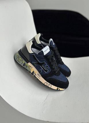 Premiata mick black blue white