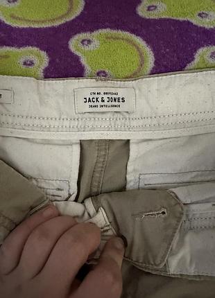 Чоловічі шорти jack & jones карго, хакі 2