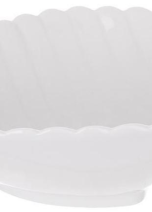 Ku салатники фарфоровые white universal fit city лист набор 2 шт для сервировки стола белоснежные посу uni2l_k