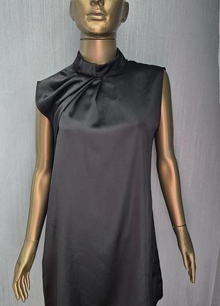 Коротка сатинова сукня zara 4