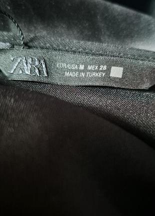 Коротка сатинова сукня zara 7