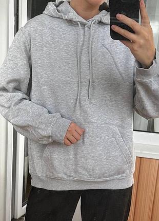 Худі чоловіче h&m сіре l 2