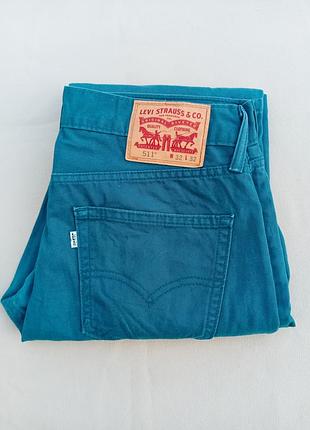 Джинси чоловічі levi's 511 сині розмір l