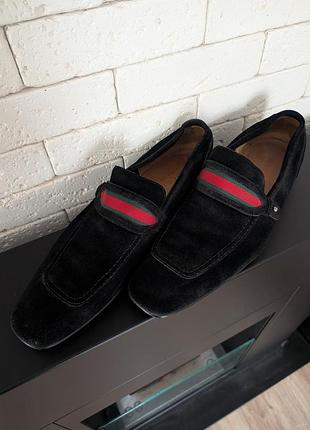 Лоферы мужские gucci оригинал, туфлы, мокасины, челси 44 размер 32 стелька