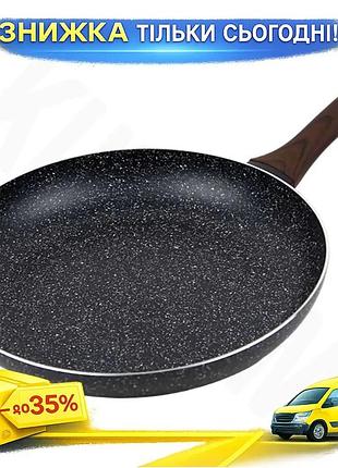 Ku сковорода индукционная kamille universal fit gregers black 30см антипригарная для жарки и тушения п uni2l_k