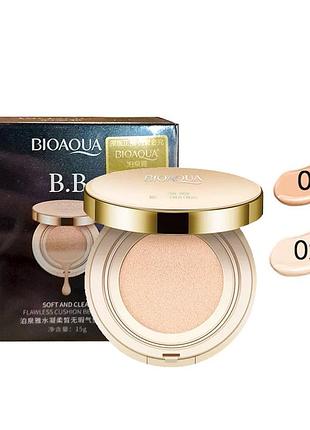 Кушон bioaqua exquisite & delicate bb cushion cream spf50 15 г палитра