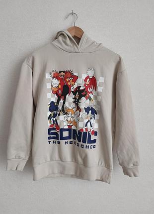 Худи бежевый на подростка sonic