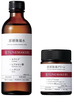 Японский набор tunemakers moisture cream 50г + lotion 120мл с керамидами и гиалуроновой кислотой