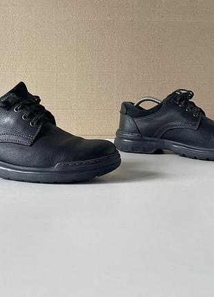 Черевики чоловічі clark’s чорні шкіряні gore-tex р. 41.5