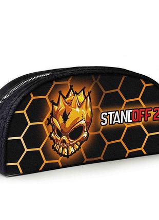 Пенал шкільний з принтом standoff 2, 23х10х8 см дитячий для дівчинки, хлопчика (3924)