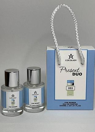 Cocolady present duo 053 dolce gabbana light blue pour femme 2x30 ml