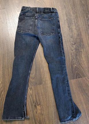 Джинси для дівчинки zara графітові 146-152 см