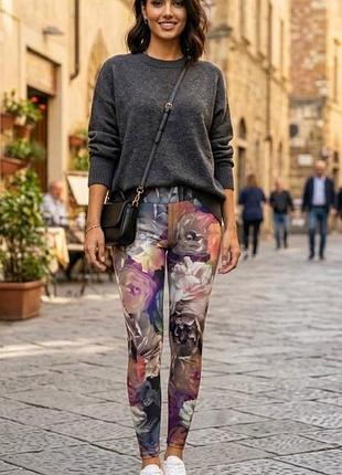 Нові легінси ted baker anelia multicolour bloom print ankle zip leggings