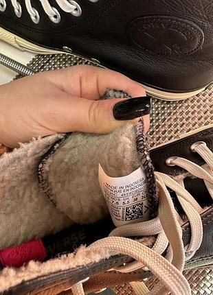 Оригинальные кеды converse с мехом 4