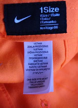 Кепка nike heritage 86 orange оригинал 5