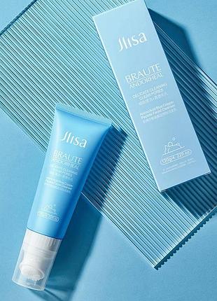 Делікатна пінка для очищення з амінокислотами jlisa amino acid blue copper peptide facial cleanser