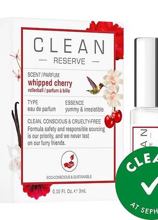 Мініатюра парфумованої води clean reserve whipped cherry eau de parfum with vanilla and coconut
