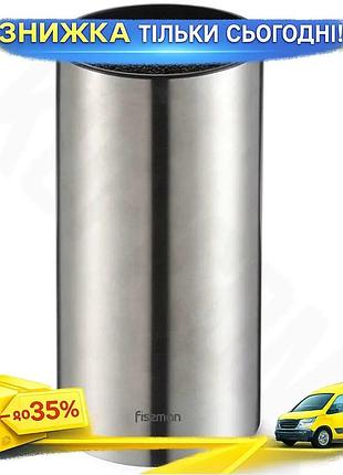 Ku колода для ножів universal fit fissman steel із нержавіючої сталі кругла для зберігання кухонних но uni2l_k