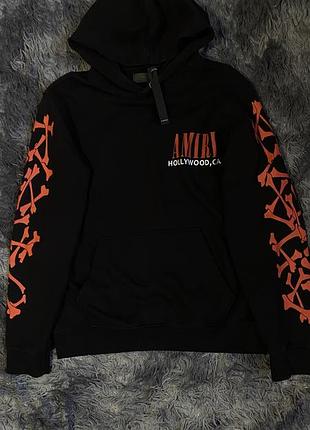 Худі чоловіче amiri bones чорне