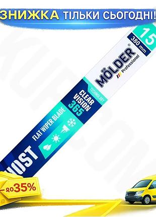 Ku безкаркасна щітка molder universal fit ghost 15 дюймів для автомобіля двірник для очищення скла зим uni2l_k