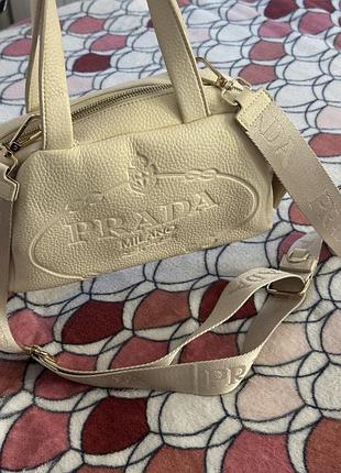 Сумка prada беж 2
