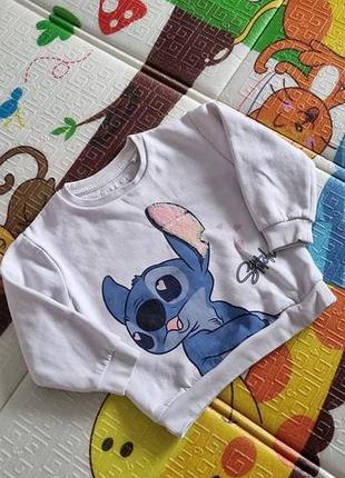 Світшот для дівчинки stitch білий