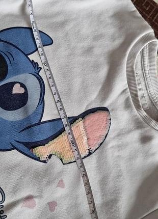 Світшот для дівчинки stitch білий 3