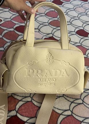 Сумка prada беж