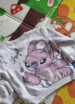 Світшот для дівчинки stitch білий 7