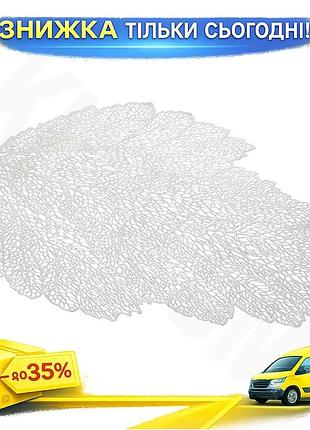 Ku сервировочные коврики margrese universal fit 4 шт серебряный плейсмат подтарельник для стола пвх 47 uni2l_k
